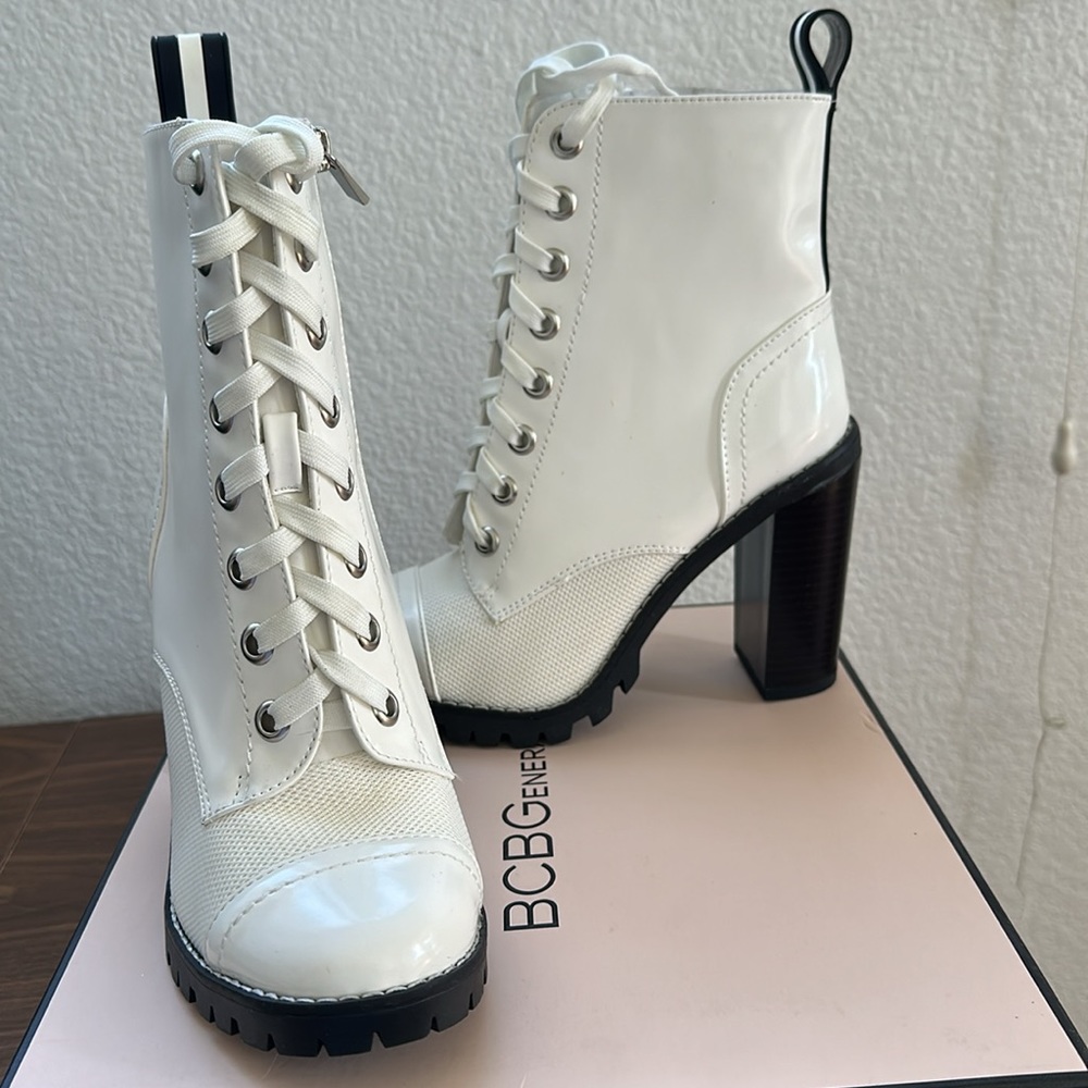 Bcbgeneration White Combat Boots - image 4